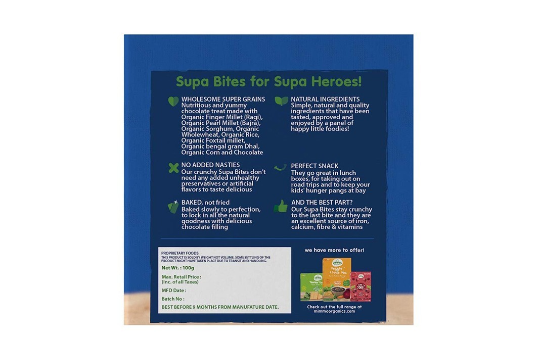 Mimmo Organics Supa Bites    Box  100 grams